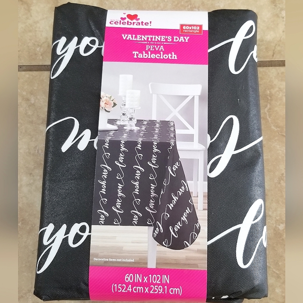 Celebrate! LOVE YOU Valentine's Day Themed Tablecloth